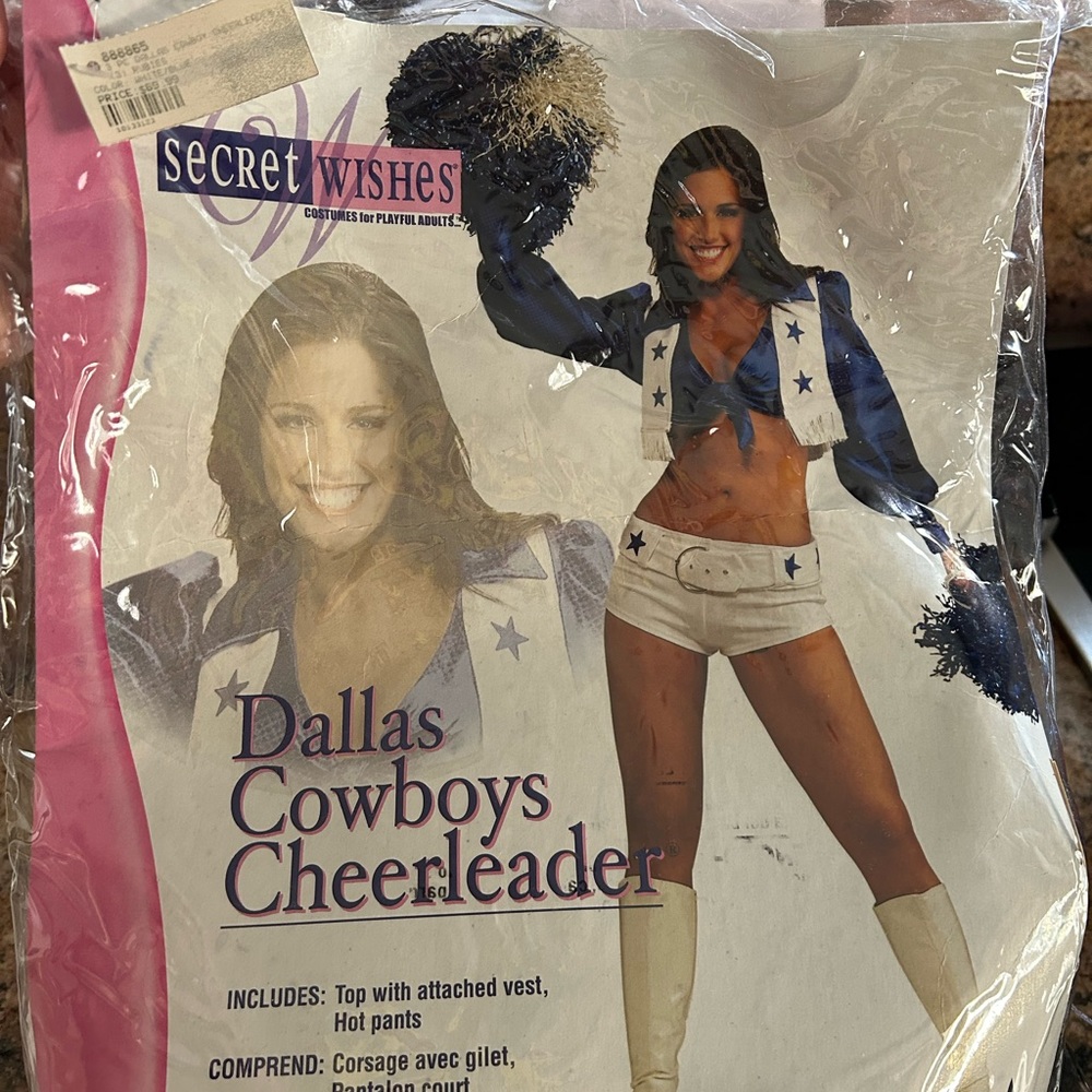 Dallas Cowboy Cheerleader costume size small